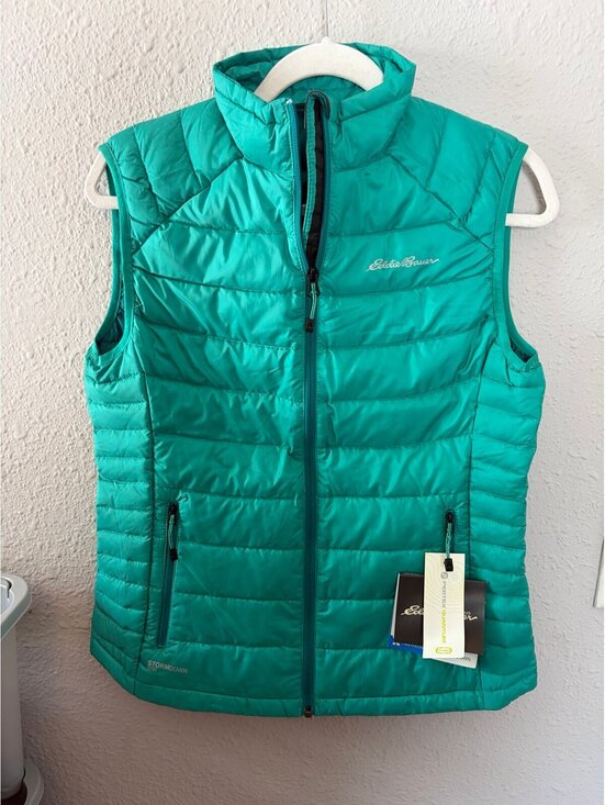 Eddie Bauer Jackets & Blazers - NWT Eddie Bauer Women's FirstAscent Downlight StormDown 800 Fill Vest Emerald Gr